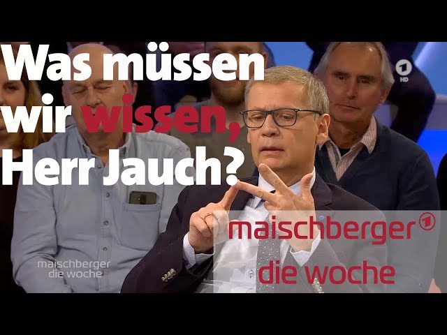 Was müssen wir wissen? Günther Jauch bei "maischberger. die woche" (13.11.19)