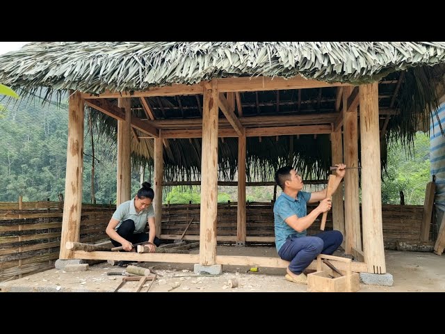 Building a Wooden House 2024 - How to perfect the dining room for chicks /Daily Life | Dang Thi Mui