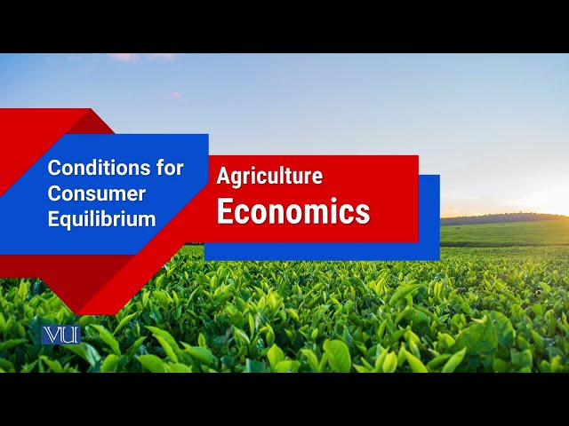 Conditions for Consumer Equilibrium | Agricultural Economics | ECO608_Topic018