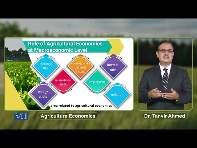 Role of Agricultural Economics at Macroeconomic Level | Agricultural Economics | ECO608_Topic008