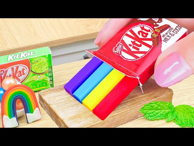 Amazing Rainbow Kitkat Cake 🍫Satisfying Miniature Kitkat Cake Decorating🌈Chocolate Cakes Recipes