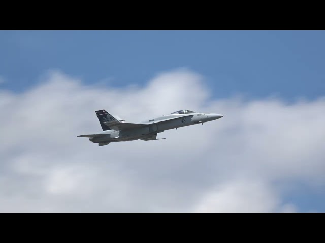 TRAINING F-18 HORNET IN GRENCHEN SWITZERLAND, 11 08 2023