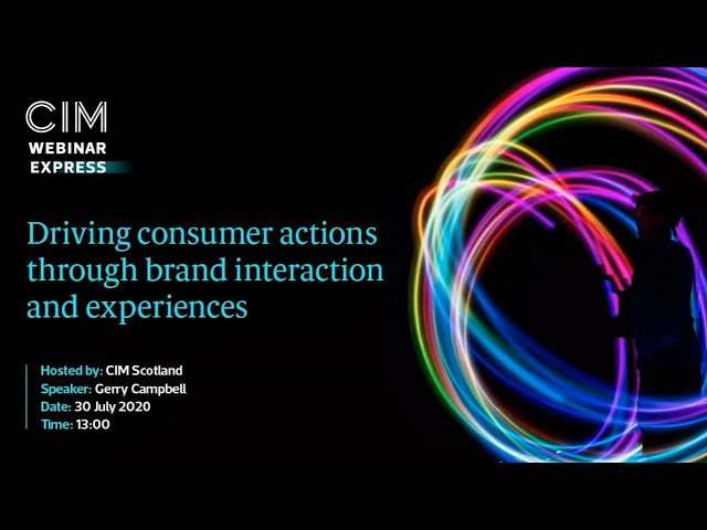 Driving consumer actions through brand interaction and experiences