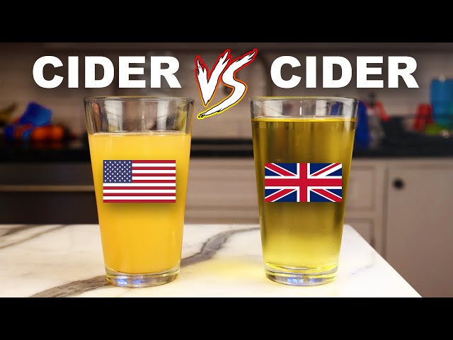 Why Americans and Brits say 'cider' to mean very different things