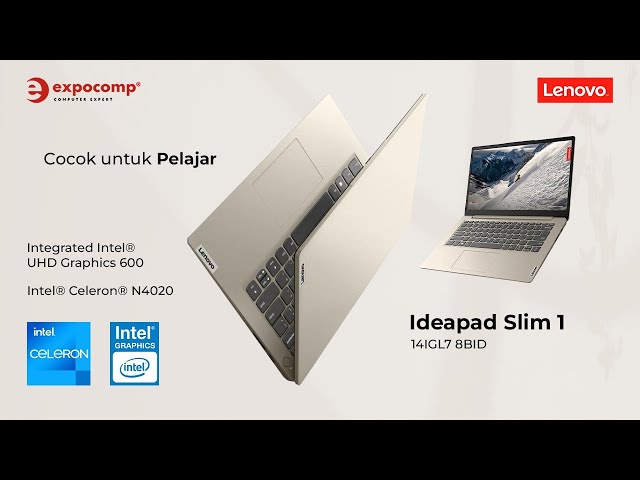 Laptop Murah Cocok Untuk Pelajar. Review : Lenovo Ideapad Slim 1 14IGL7 8BID💻