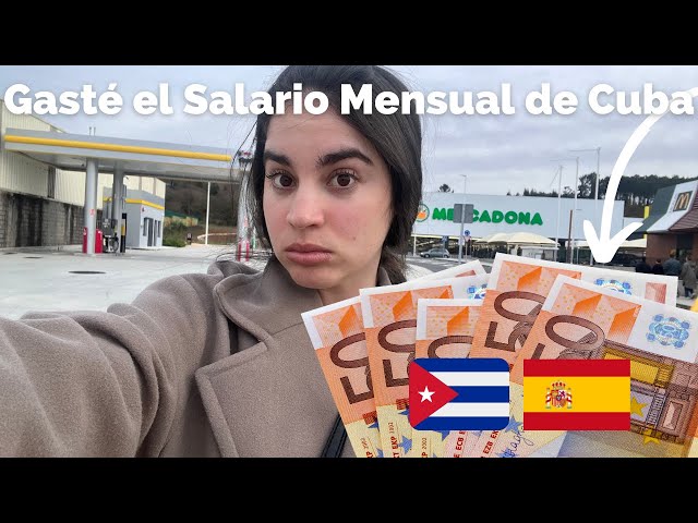 Esto compré en España con un Salario Mensual de Cuba 🇨🇺…Aquí es más barato todo!…
