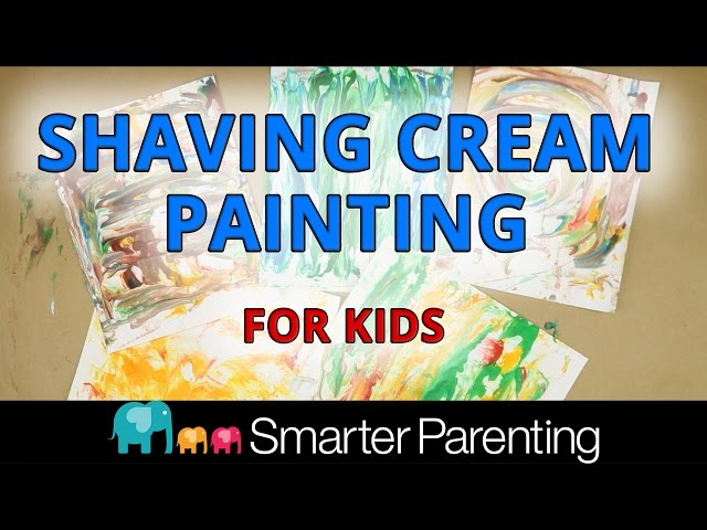 Shaving Cream Painting - Sensory Art Activity For Kids