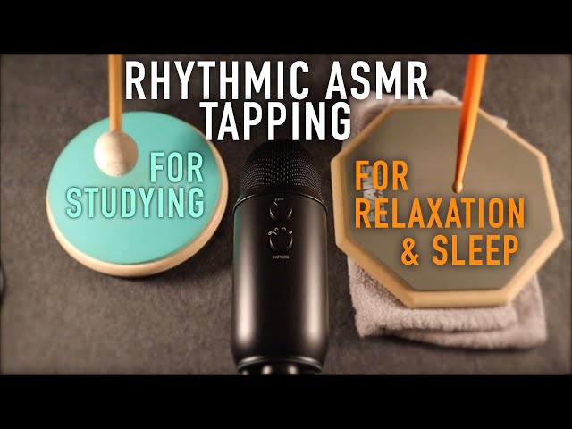 ASMR Rhythmic Tapping for Studying / Relaxation / Sleep (No Talking)