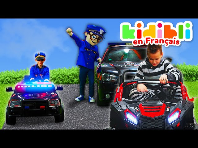 🚓 Compilation Police - Les enfants sont des policiers 👮Les enfants font semblant de jouer ! ⛑Kidibli