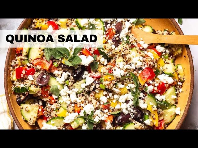 Mediterranean Quinoa Salad Recipe | Healthy Mediterranean Salad!