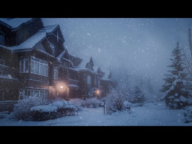 Heavy Blizzard, Snowstorm & Wind Sounds for Sleeping | Tranquility and Stress Release