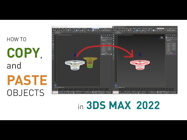 How to copy and paste object in 3ds Max  | Tip 01