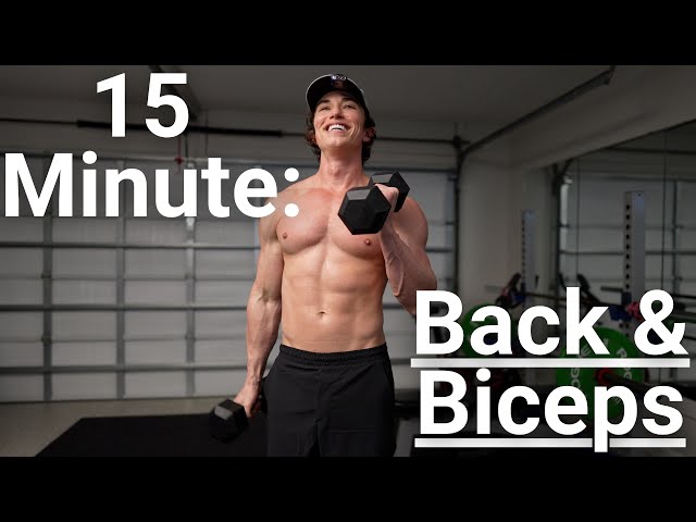 15 MINUTE BACK & BICEP WORKOUT (DUMBBELLS) with Dr. Tyler