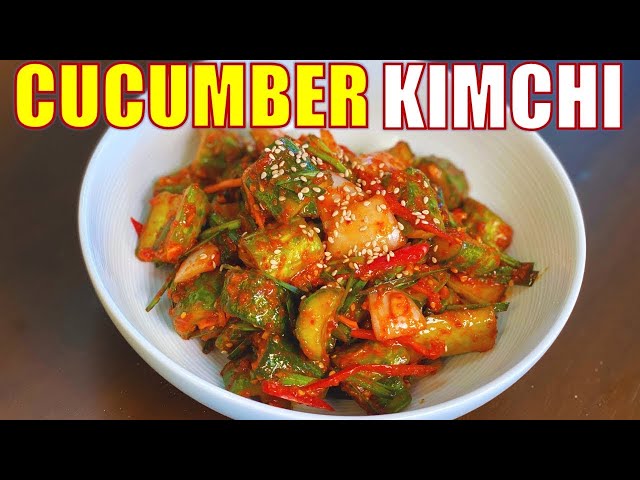 EASY Cucumber Kimchi Recipe! | 아삭 아삭한 오이김치 | 简单的黄瓜泡菜食谱😊😍