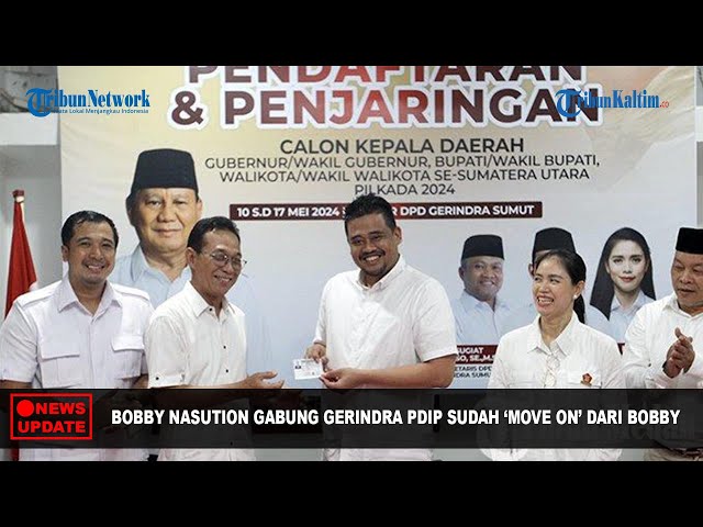 🔴NEWS UPDATE: Bobby Nasution Gabung Gerindra, PDIP Sebut Sudah 'Move On' dari Bobby