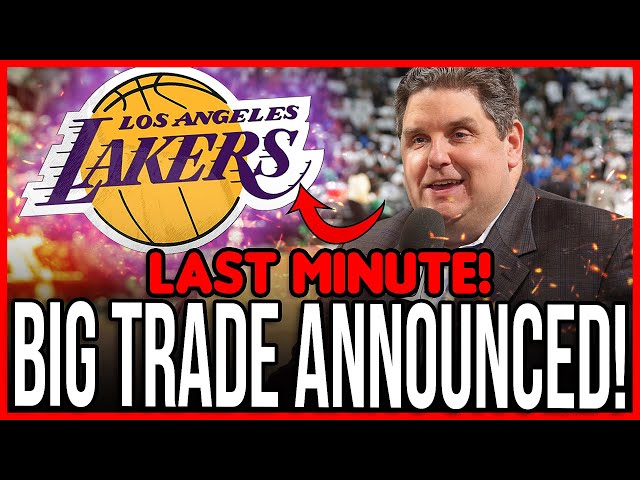 URGENT! 4 TRADES FOR THE LAKERS! BIG NBA TRADE HAPPENING! TODAY'S LAKERS NEWS