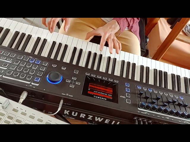 Calixte - Electro riff on FM sound Kurzweil PC4, with velocity assignation to filter cutoff