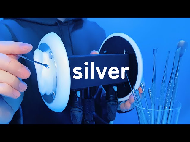 【ASMR】Silver Ear Picks・5 Types【1Hour】