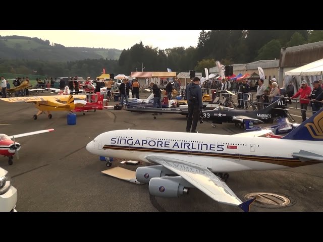 R/C Jet+R/C Airplane+R/C Helicopter WORLD BIGGEST Radio controlled Modell Hausen 2016