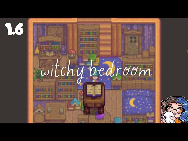 Witchy Bedroom Design || Stardew Valley 1.6 House Decoration