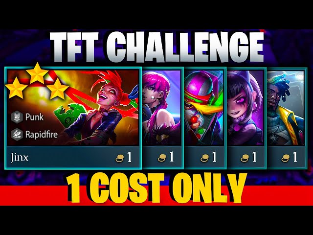 TFT Set 10 HARDEST CHALLENGE - 1 Cost Reroll Only