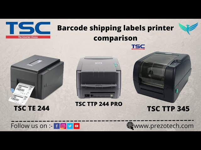 TSC  TTP 345 & TE 244 & TTP 244 PRO COPMARISON | Shipping labels & MRP price tag printer hindi video