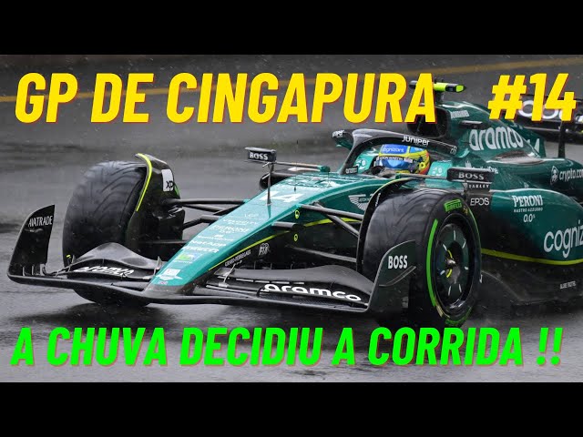 FÓRMULA 1 (AO VIVO) COM IMAGENS - CORRIDA COMPLETA – GP DE CINGAPURA - F1 MANAGER 23 - PC #14