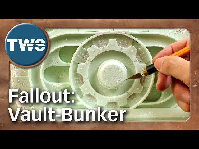 Tutorial: building a Vault bunker from Fallout / Fallout Wasteland Warfare (tabletop terrain, TWS)