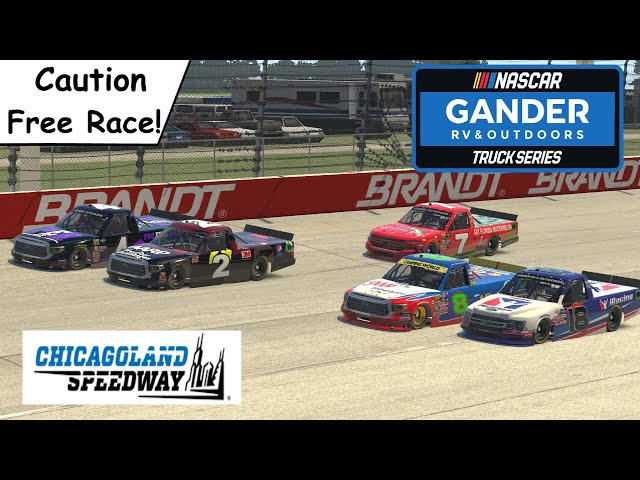 iRacing - Chicagoland - Gander Outdoors Trucks Series - Caution Free Race!