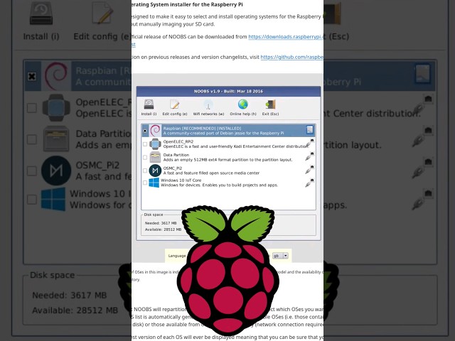 Raspberry Pi NOOBS (New Out of Box Software) wurde heimlich eingestellt