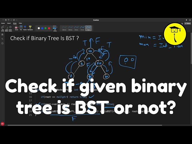 Check If Given Binary Tree Is BST OR Not