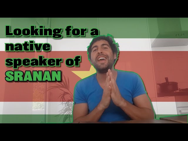 I'm looking for a native speaker of Sranan to practice online