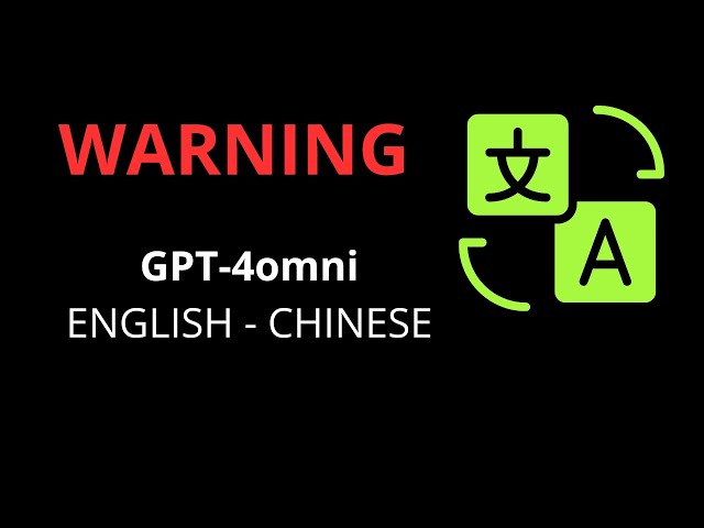 Warning GPT-4o: DON'T translate to Chinese (MIT)