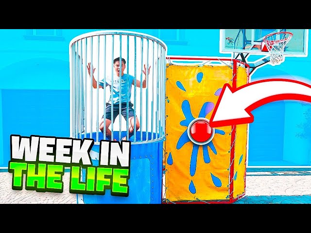 I REGRET THIS Dunk Tank Basketball Challenge! | WEEK IN THE LIFE Jiedel/2HYPE Camera Guy!