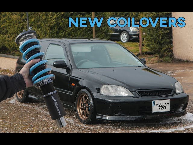 The 1999 Civic gets MaxpeedingRods t6 SP1 Coilover Upgrade.