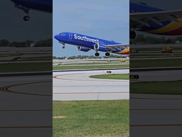 SOUTHWEST BOEING 737 TAKING OFF FROM MDW!