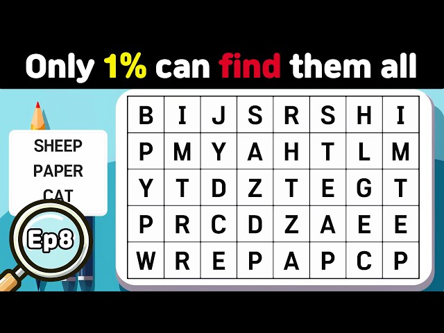 Only 1% can find them all | Find the Hidden Word | Word Search | Scrambled Word Game