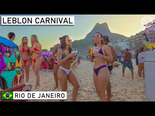 🇧🇷 Rio de Janeiro Carnival at Leblon Beach | THE BEST IN THE WORLD | Brazil, April 2022