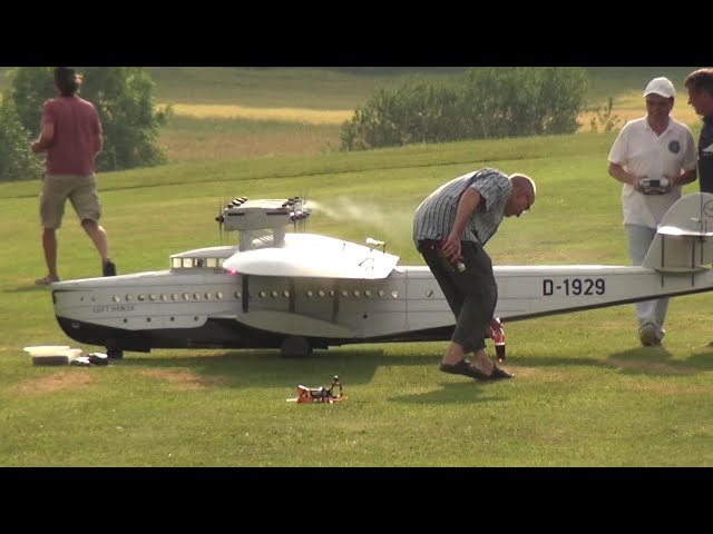 Most Engines on a RC Airplane Dornier DO-X 1929 World Record!!!