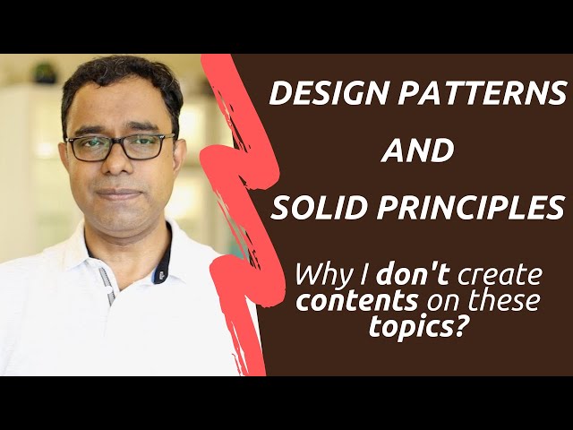 Why I DON'T talk about DESIGN PATTERNS and SOLID PRINCIPLES of Object Oriented Programming like C++