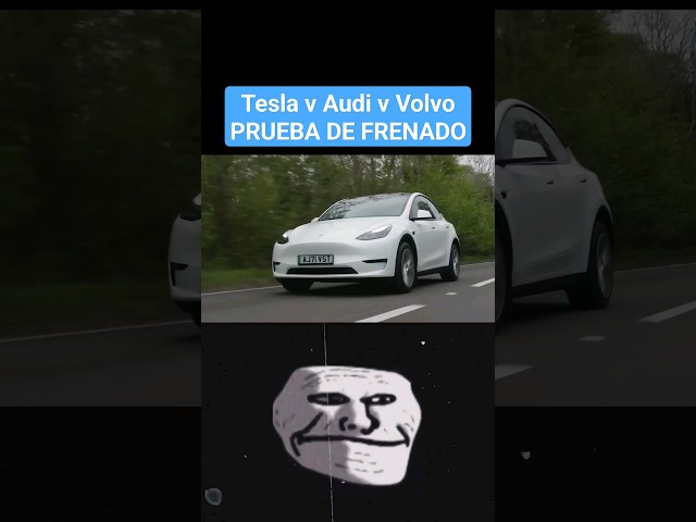 Tesla v Audi v Volvo ¡PRUEBA DE FRENADO!