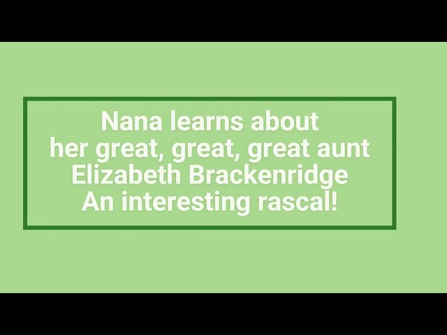 Nana finds out about Elizabeth Brackenridge b 1793 Girvan Scotland - a rascal solo mum & alcoholic