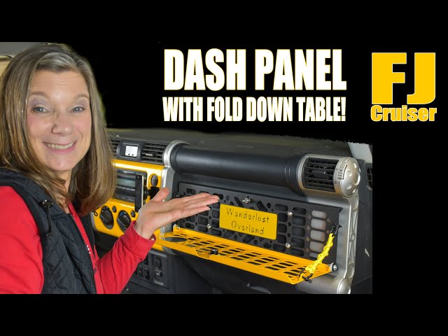 Molle Dash Panel With FOLD DOWN TABLE! Orangeboxx Fab For FJ Cruiser