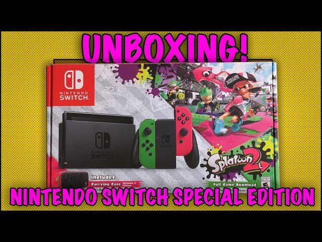 UNBOXING! Nintendo Switch Splatoon 2 Special Edition - Walmart Exclusive
