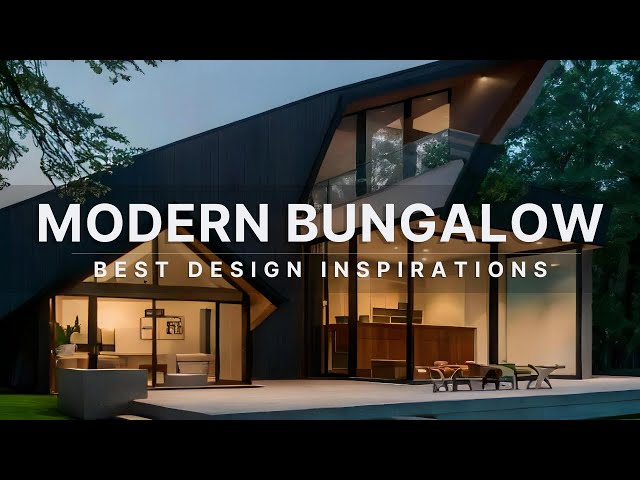 Top Modern Bungalow Design Inspirations with Natural Architecture Concept
