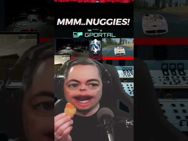 Chat CHALLENGED Us To See How Many Nuggies We Fit In His Mouth! #shorts