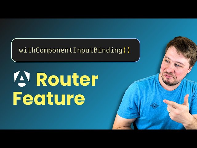 Component Input Binding in Angular Router