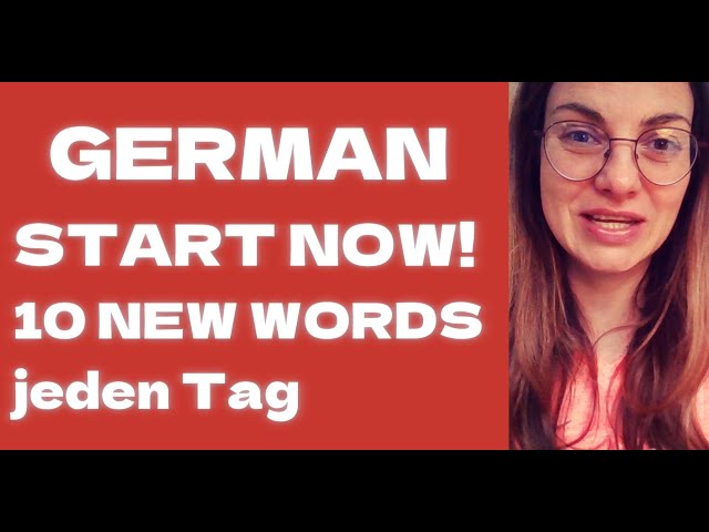 DEUTSCH FOR YOU - GERMAN FOR BEGINNERS - 10 new words - A WAY TO LEARN NEW WORDS -