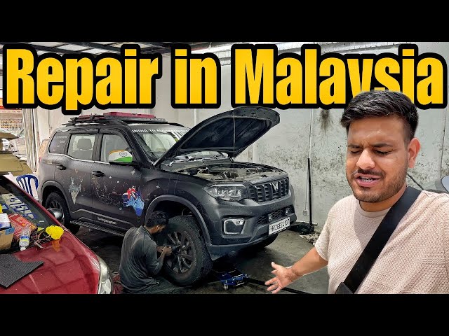 Malaysia Mein Scorpio-N Ko Service Centre Lejana Pad Gaya 😭 |India To Australia By Road| #EP-92