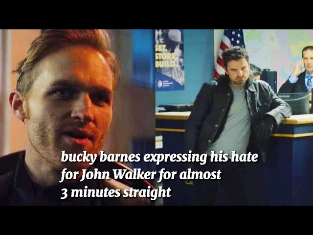 Bucky Barnes expressing his hate for John Walker for 3 minutes straight